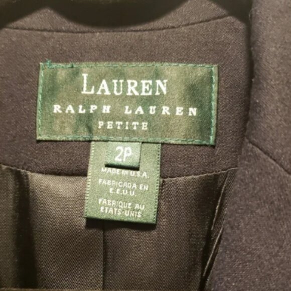 LAUREN Ralph lauren VINTAGE Womans Blue Sport Coat with Crest 2P - Picture 4 of 7